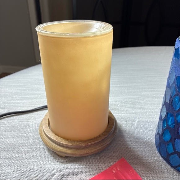 Pink Zebra Simmering Lights Blue Mosaic Accent Shade Warmer with Sprinkles - Picture 5 of 6